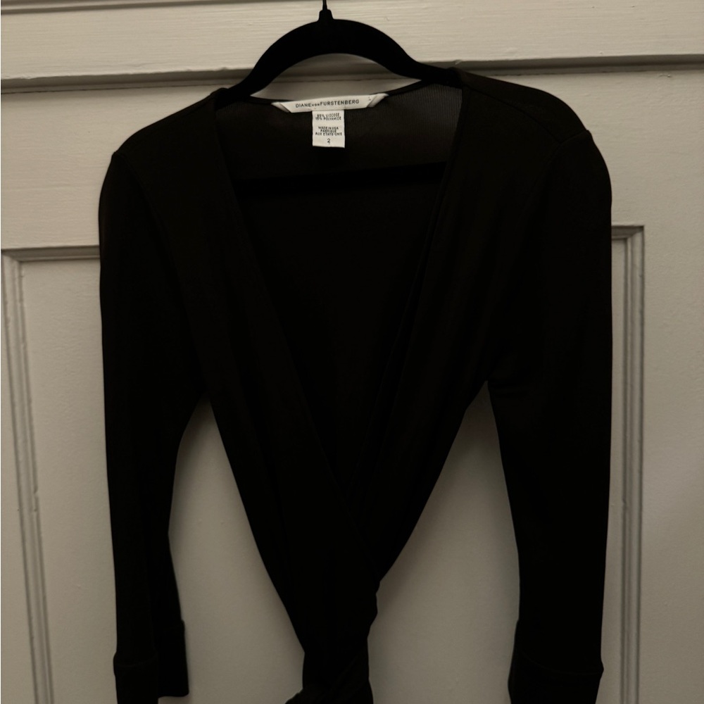 Chocolate Brown Dvf Wrap Dress - image 3